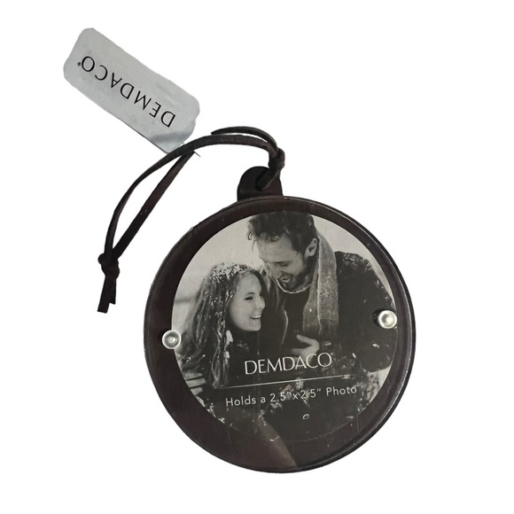 ✅Demdaco First Christmas Photo Wooden Ornament Holds 2.5”x 2.5” Photo - Picture 3 of 5